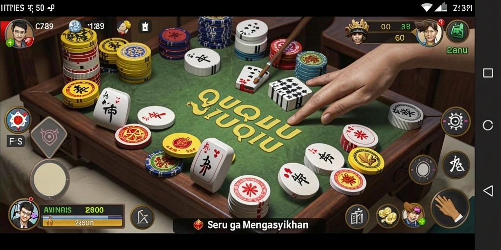 Tampilan gameplay menarik dari C789 dalam permainan QiuQiu.