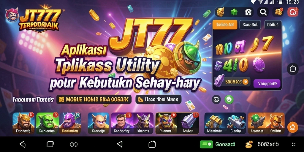 Tampilan utama aplikasi JT777 yang menarik dan fungsional.