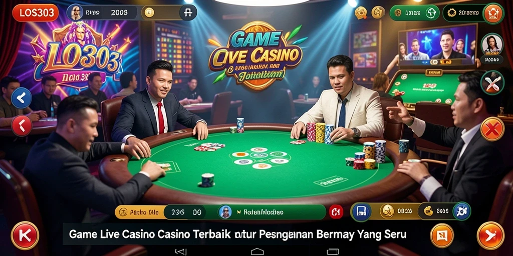 Tampilan gameplay seru di LOS303 dengan dealer langsung.