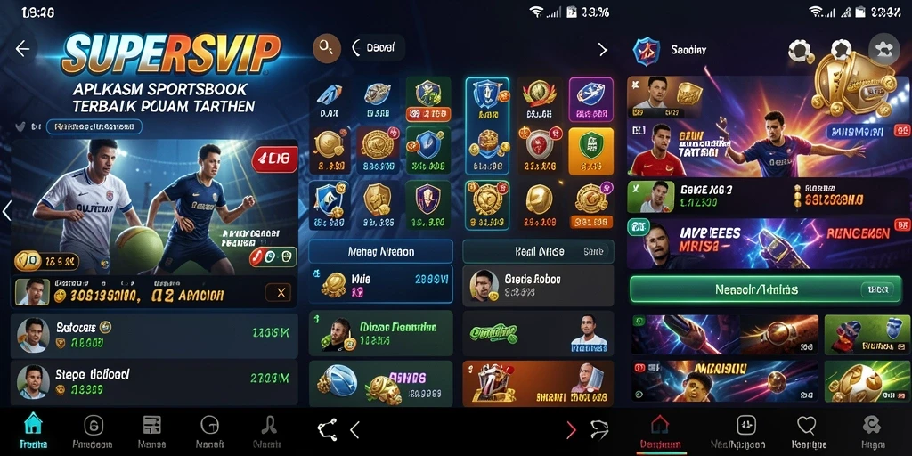 Tampilan layak dari SUPERSVIP dengan fitur taruhan olahraga yang menarik.