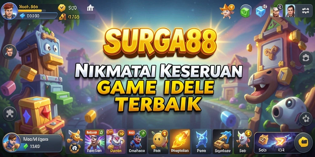 Tampilan gameplay menarik dari SURGA88 yang menunjukkan kemajuan Idle.
