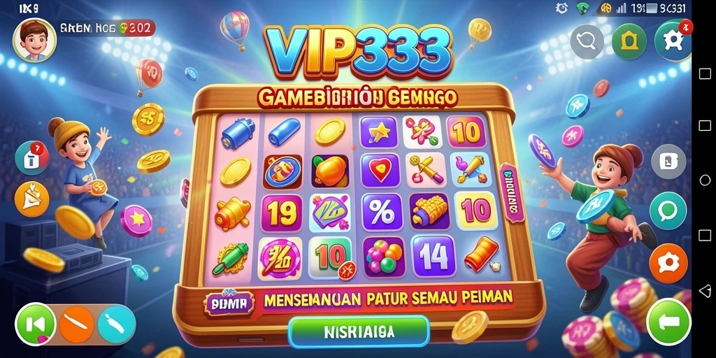 Tampilan gameplay Bingo yang seru dan interaktif di VIP333.