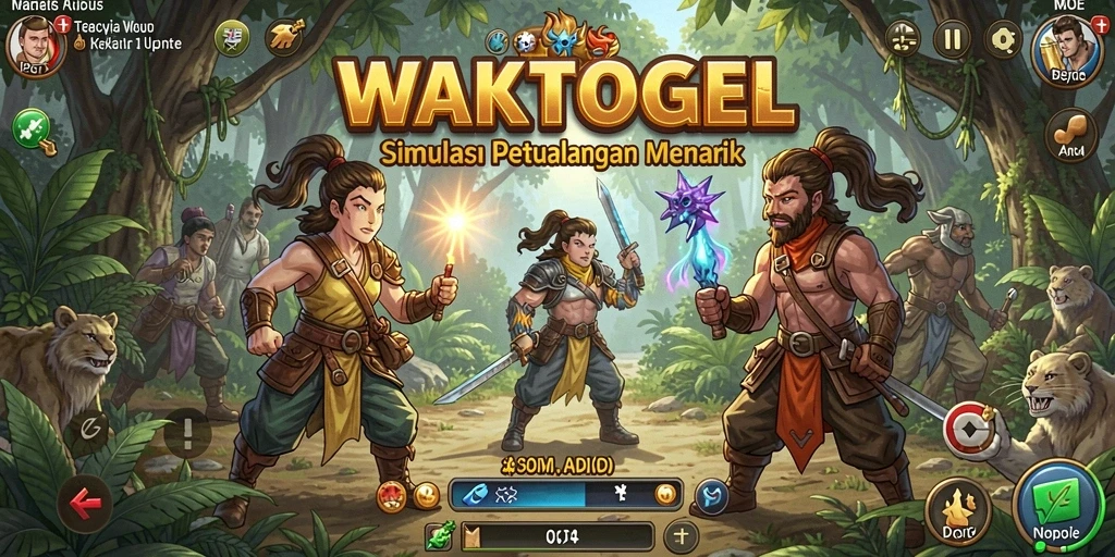 Tampilan gameplay WAKTOGEL yang menarik dan mengasyikkan.